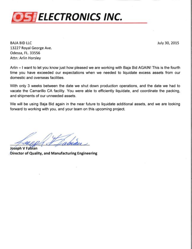 BaJa Bid Recommendation OSIE