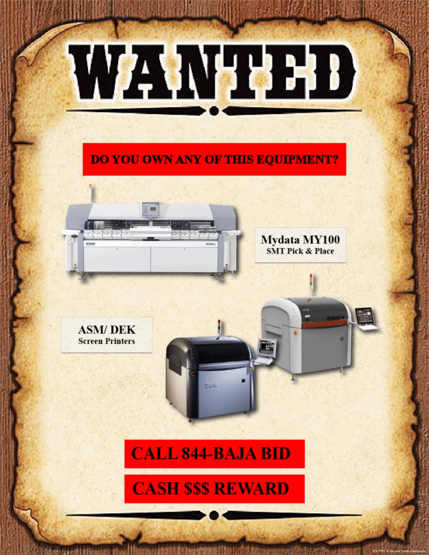 Equipment Wanted - February 2021