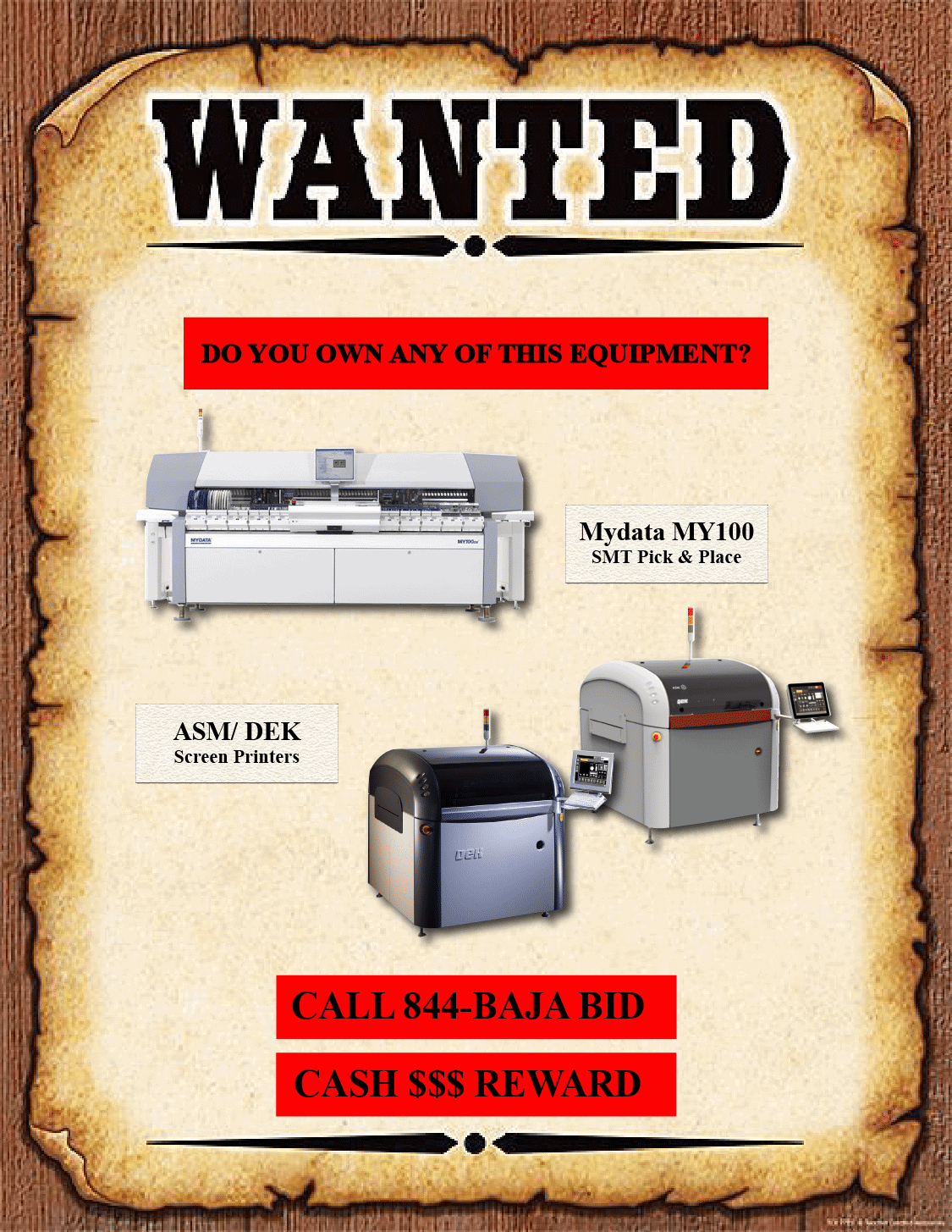 Equipment Wanted February 2021 Baja Bid LLC