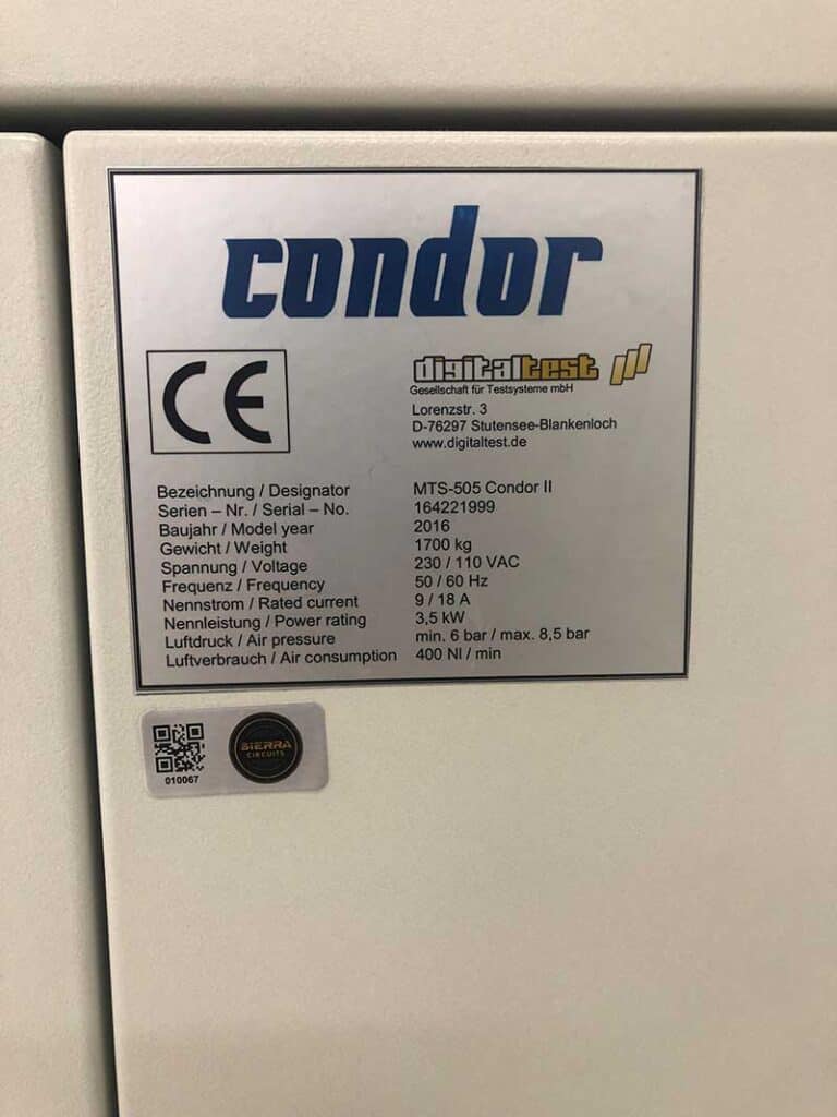 Condor Analyzer 2016 Digital Test MTS-505 Condor II Flying Probe Tester – Baja Bid LLC